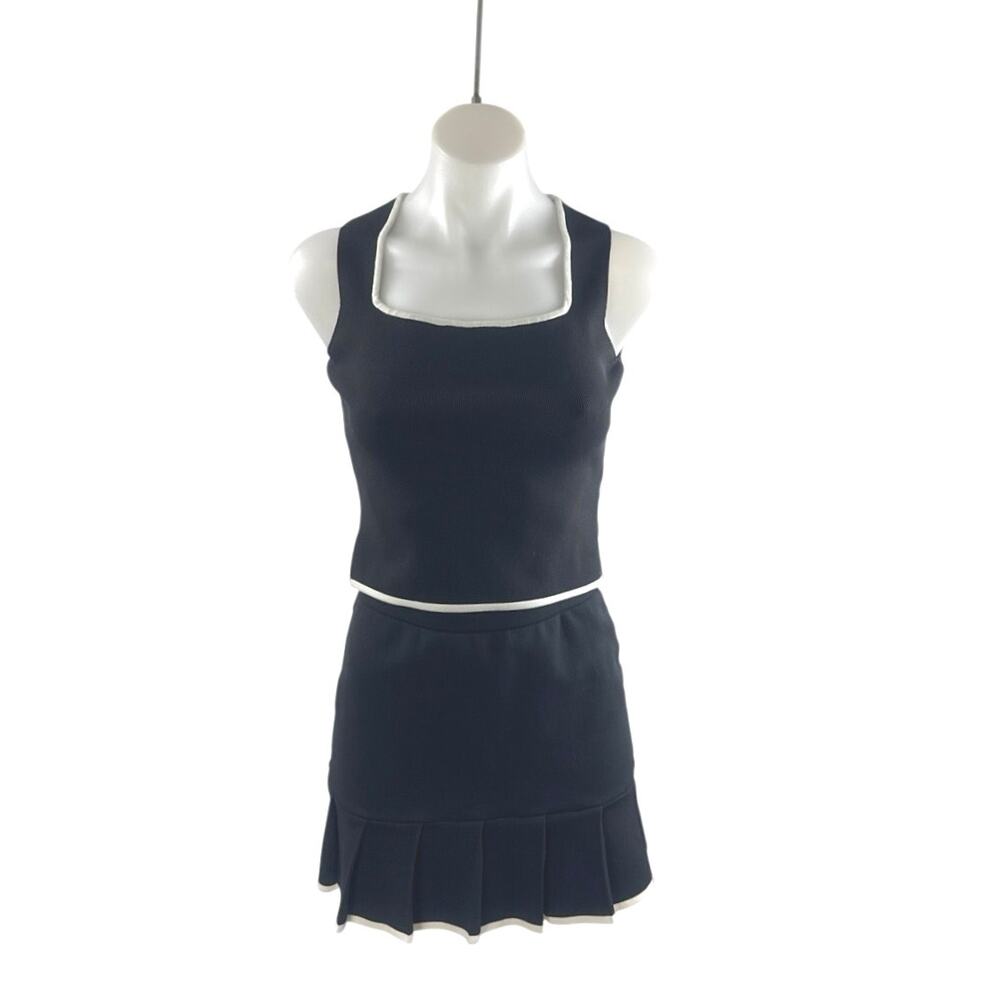 Sincerely Jules Tank Top Mini Skort Skirt Yoga Tennis Athletic Activewear Set S